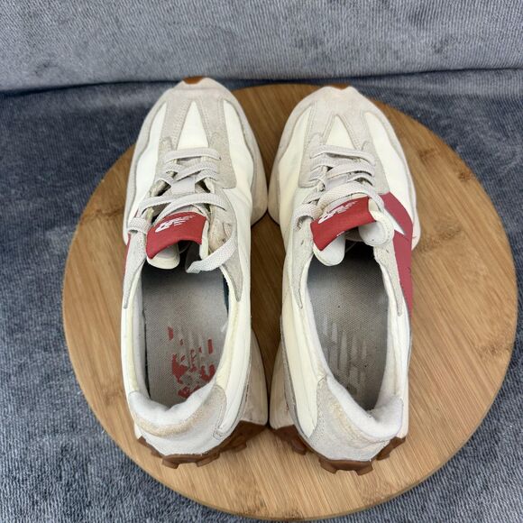 New Balance U327LV Shoes Mens Size 8.5 White Suede Low Top Sneakers U327LV main image 9